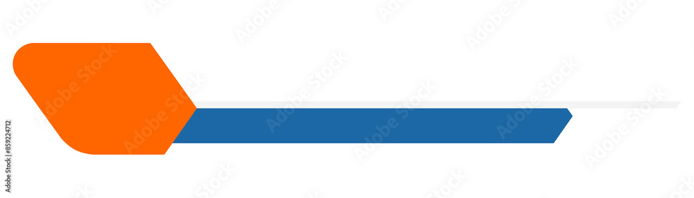 Stylish orange blue geometric lower third banner template Stylish orange blue geometric lower third banner template