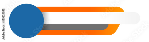 Stylish blue orange lower third