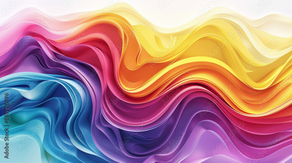 3d abstract Bright rainbow glaze waves seamless pattern background. Melted oil sherbet AI digital art 3d abstract Bright rainbow glaze waves seamless pattern background. Melted oil sherbet AI digital art