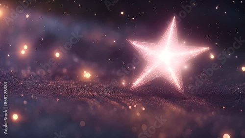 光る星. Shining Star. AI generated.