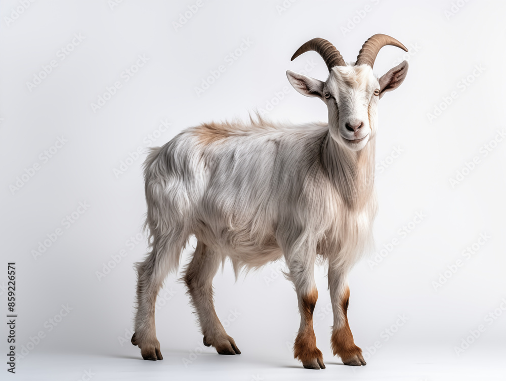 A Portrait of a goat on an isolated background A Portrait of a goat on an isolated background