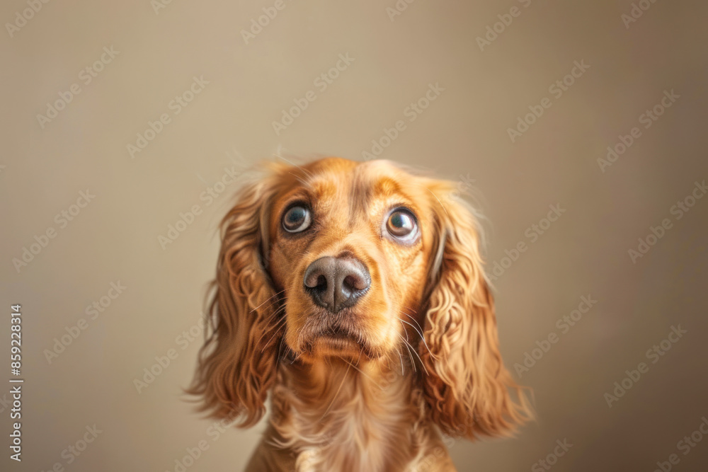Pure youth crazy. English cocker spaniel young dog is posing. Pure youth crazy. English cocker spaniel young dog is posing.
