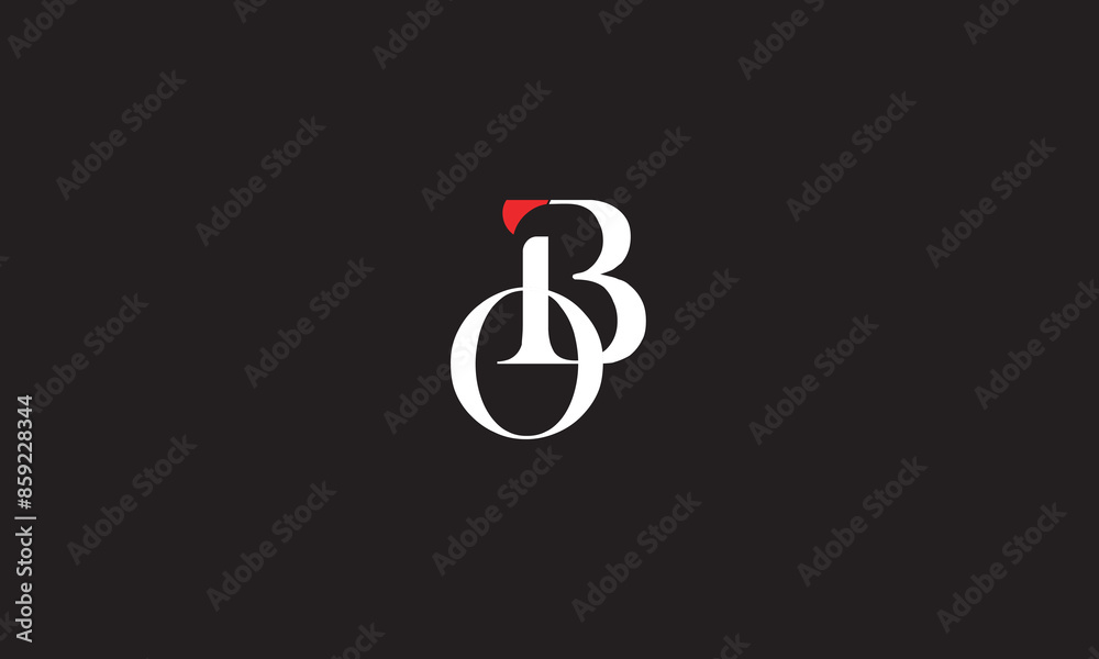 OB, BO, O, B Abstract Letters Logo Monogram OB, BO, O, B Abstract Letters Logo Monogram