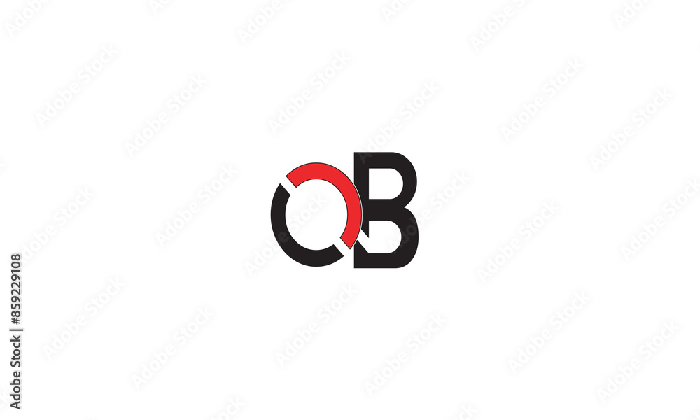 OB, BO, O, B Abstract Letters Logo Monogram OB, BO, O, B Abstract Letters Logo Monogram