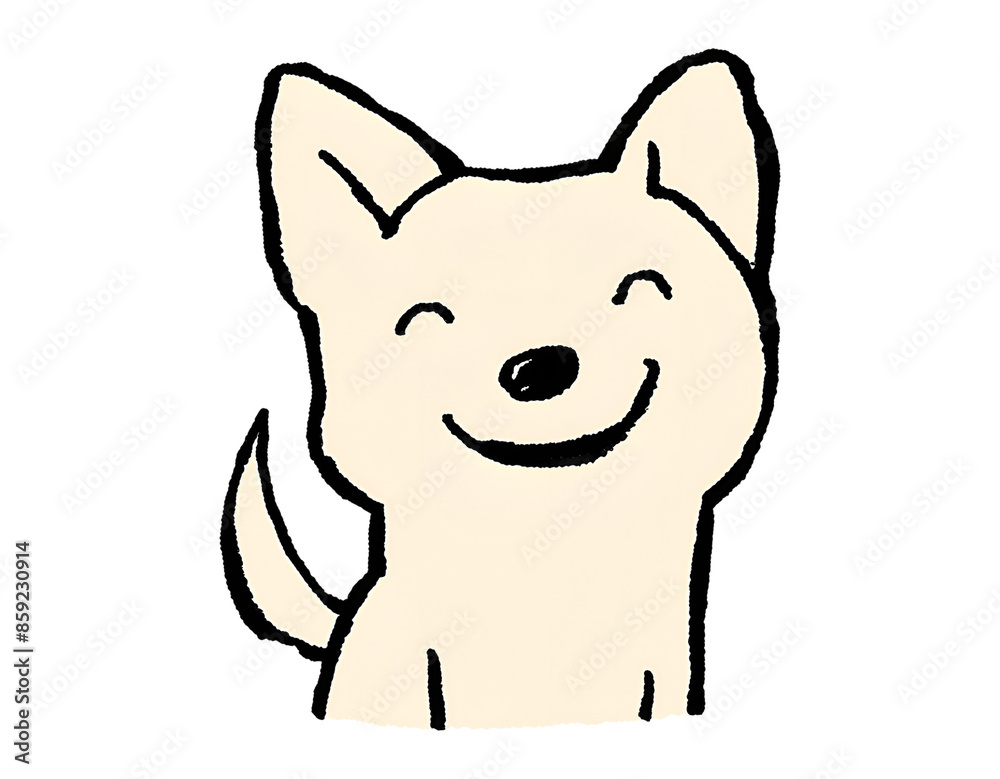 illustration of a cartoon dog illustration of a cartoon dog