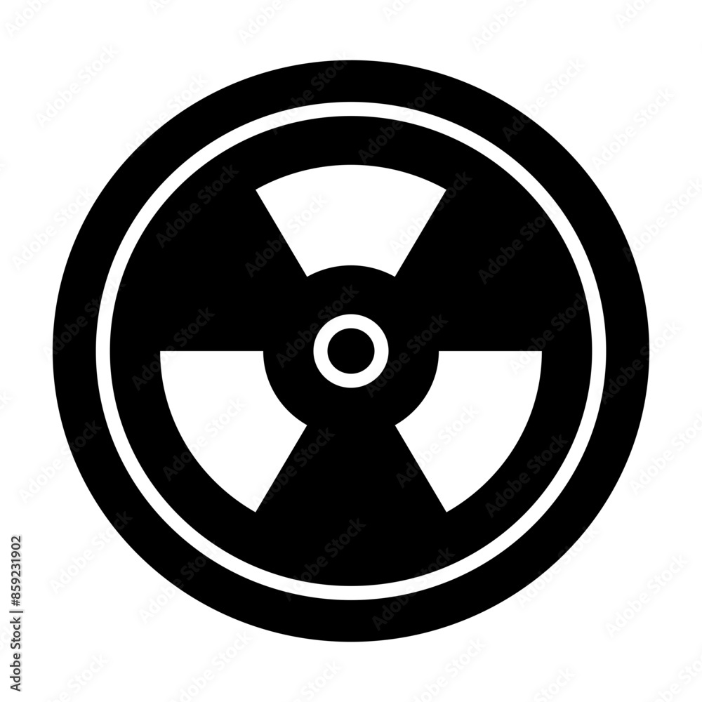 Radioactive Glyph Icon Radioactive Glyph Icon