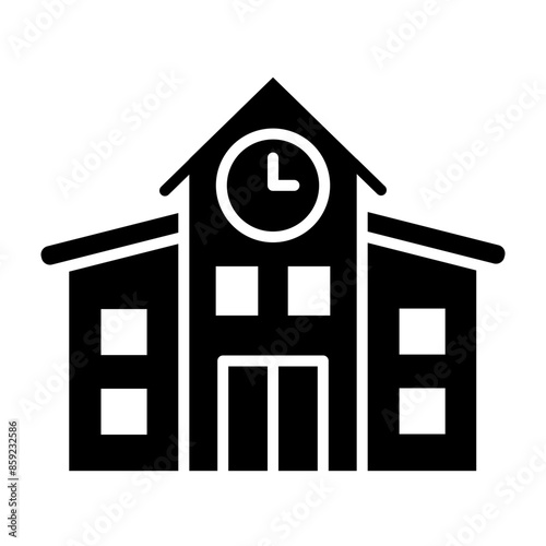 School Glyph Icon
