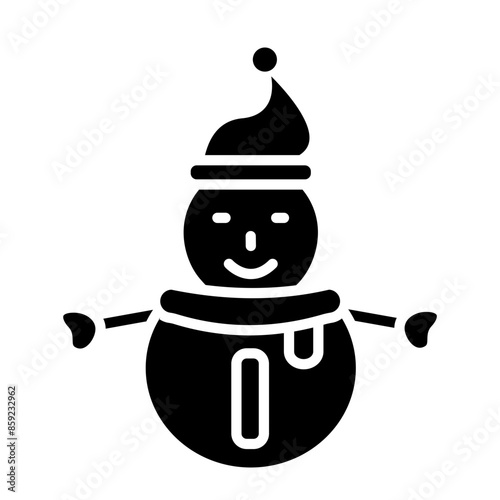 Snowman Glyph Icon