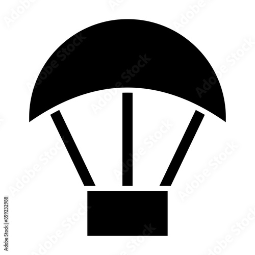 Paraglider premium Glyph Icon