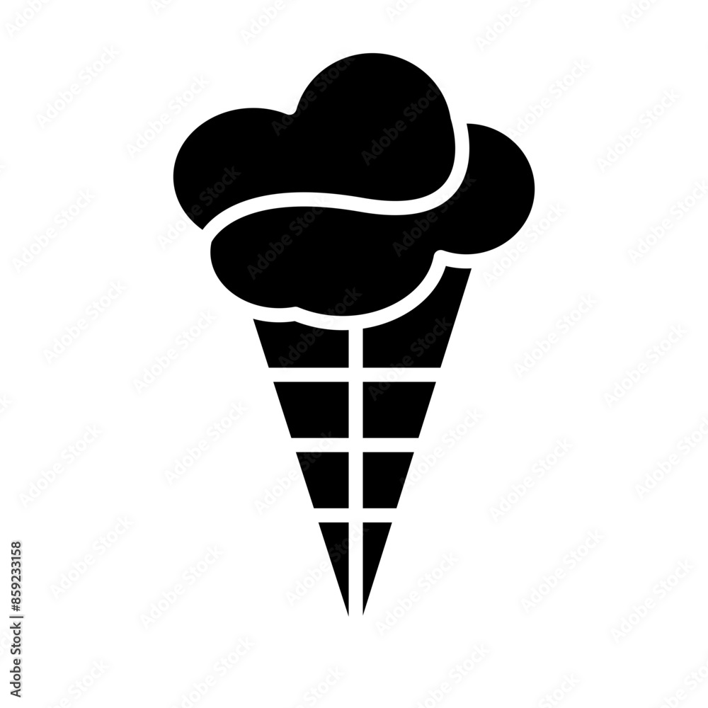 Ice cream Glyph Icon Ice cream Glyph Icon