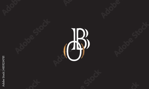 BO, OB, O, B Abstract Letters Logo Monogram 