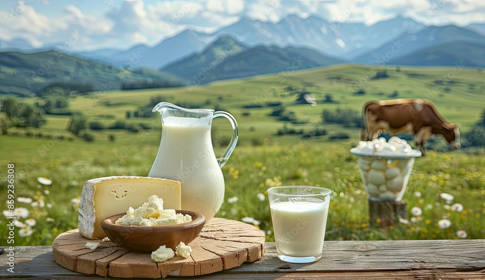Dairy Delights in a Mountainous Landscape Dairy Delights in a Mountainous Landscape
