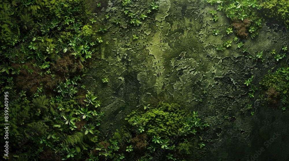 Mossy Background with Grunge Texture Mossy Background with Grunge Texture
