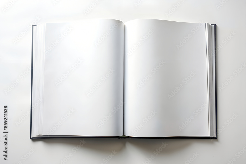 open empty book with pages, generative ai open empty book with pages, generative ai