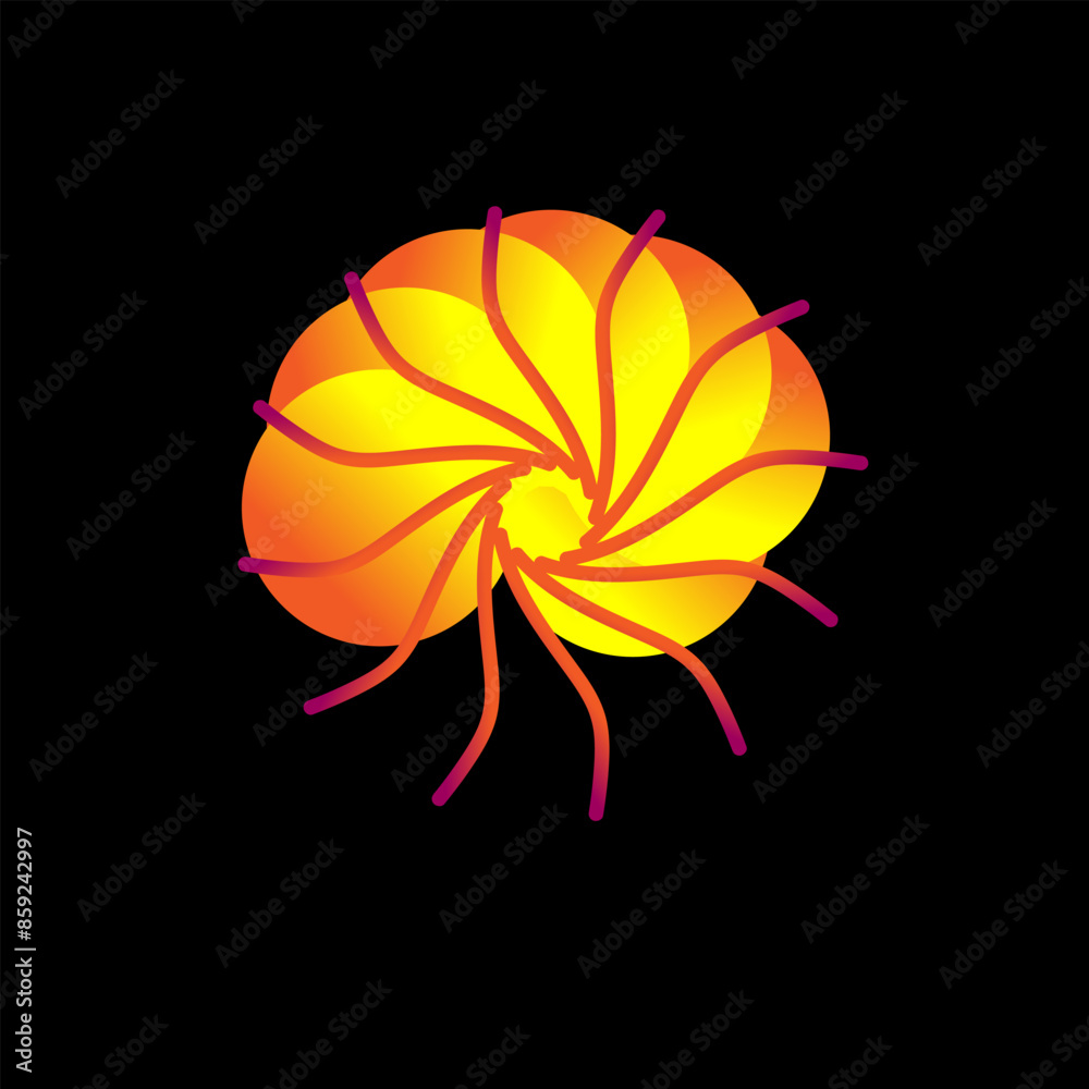 Abstract pattern with abstract icon Abstract pattern with abstract icon