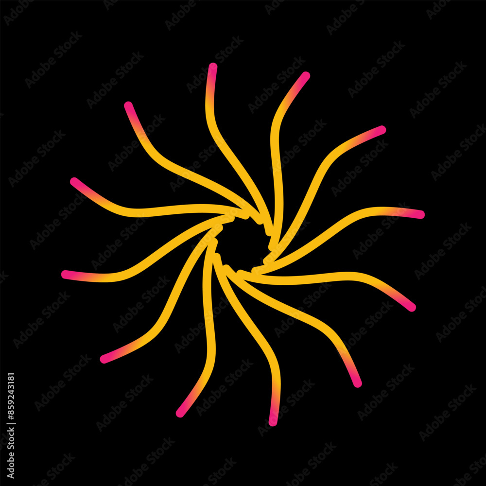 Abstract pattern with abstract icon Abstract pattern with abstract icon