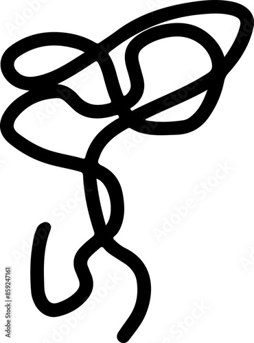 Thread Vector Silhouette