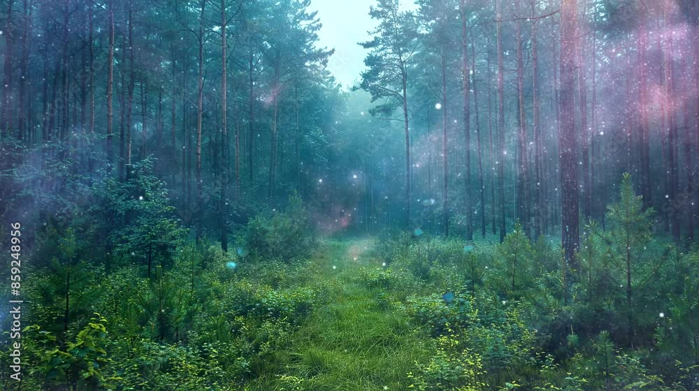 morning in the forest