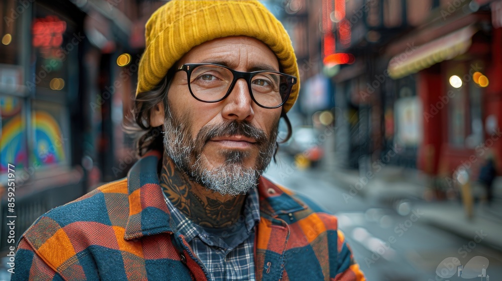 Fototapeta premium Young hipster man enjoying day 