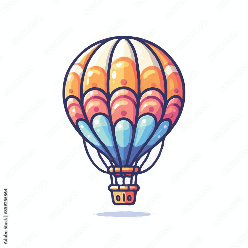 Naklejka premium Air ballon vector on white background