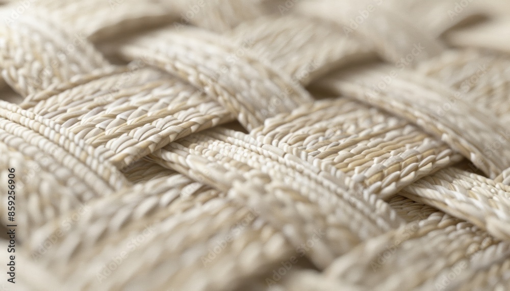 Textured Beige Wallpaper with Woven Pattern, Subtle Interior Style Textured Beige Wallpaper with Woven Pattern, Subtle Interior Style