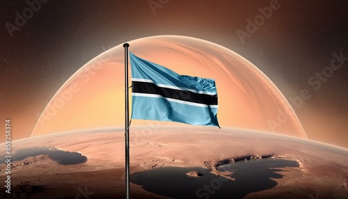 The flag of Botswana photo