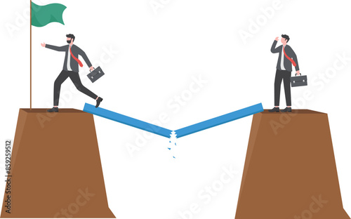 Timed excuse, business concept illustration, web page, social media design

