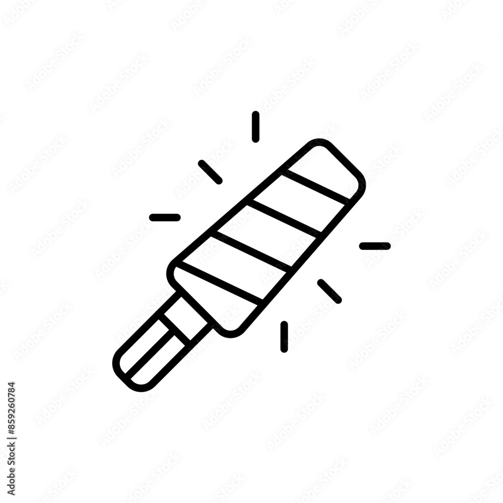Metal detector outline icons, minimalist vector illustration ,simple transparent graphic element .Isolated on white background Metal detector outline icons, minimalist vector illustration ,simple transparent graphic element .Isolated on white background