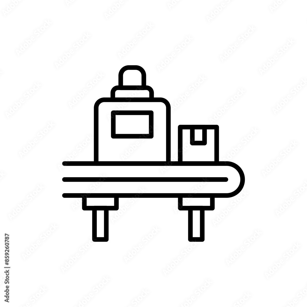 Metal detector outline icons, minimalist vector illustration ,simple transparent graphic element .Isolated on white background Metal detector outline icons, minimalist vector illustration ,simple transparent graphic element .Isolated on white background