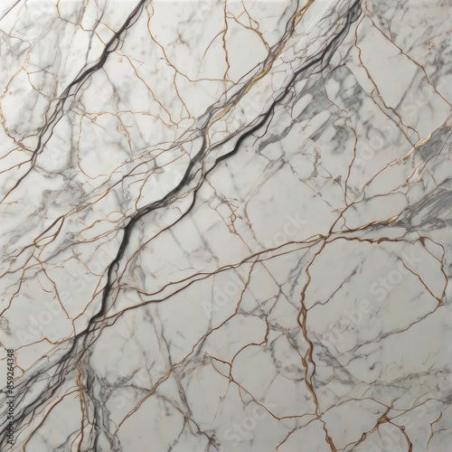 Pure white marble surface detailed with uniform flat texture with veins in hyper realistic background