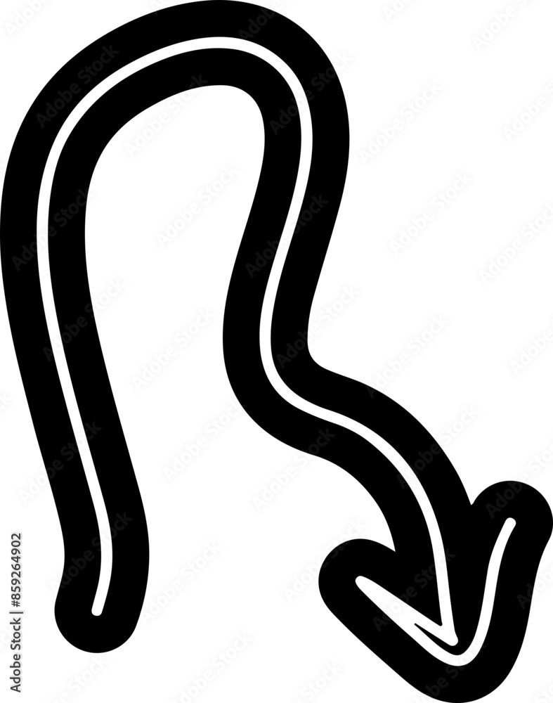 Arrow Doodle Vector Silhouette Arrow Doodle Vector Silhouette