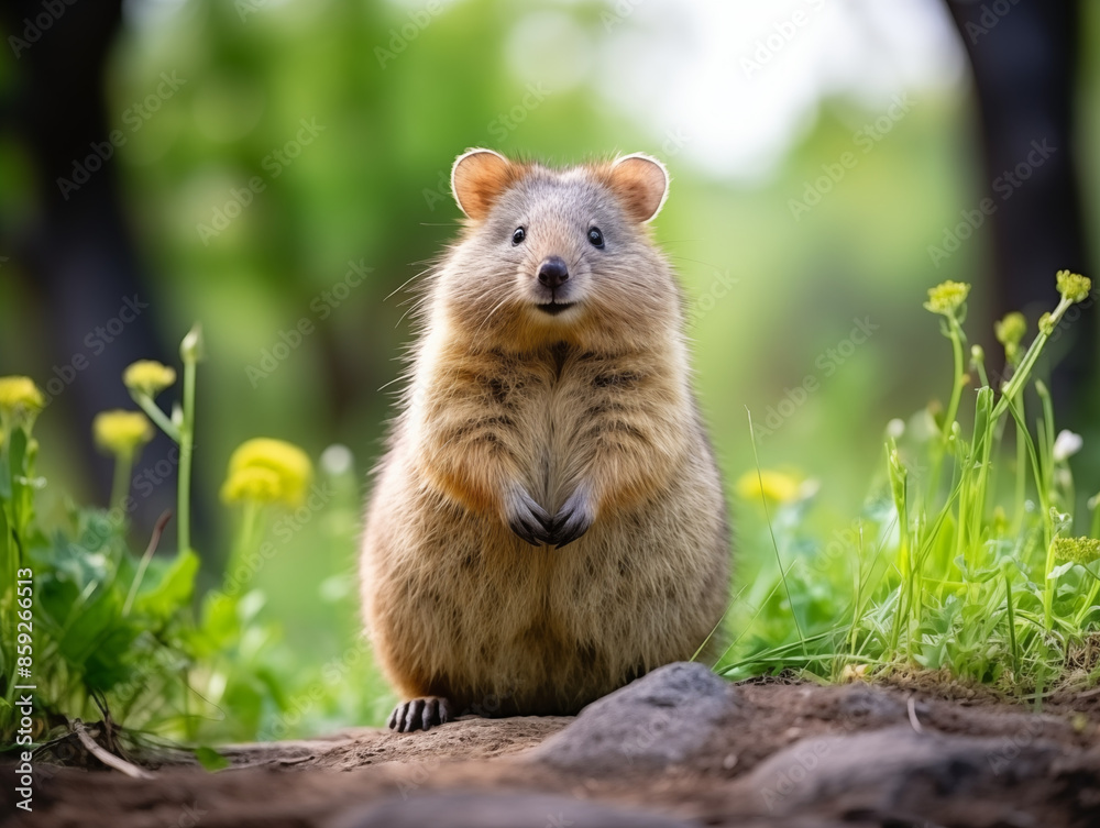 Fototapeta premium a quokka on an isolated background