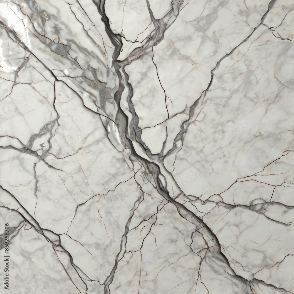 Pure white marble surface detailed with uniform flat texture with veins in hyper realistic background