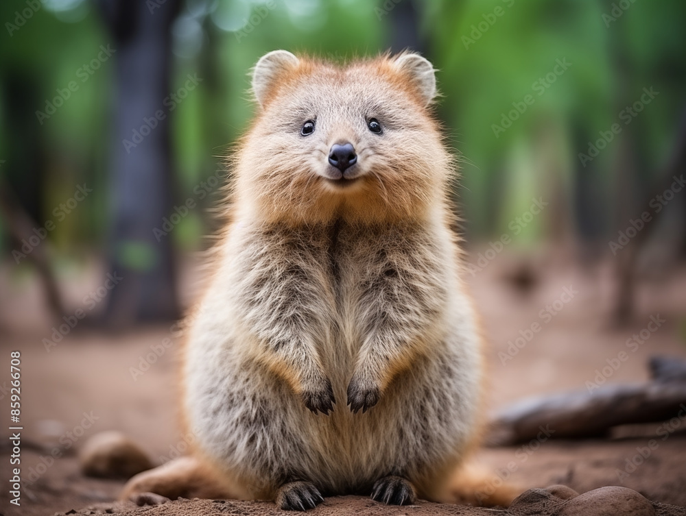 Obraz premium a quokka on an isolated background