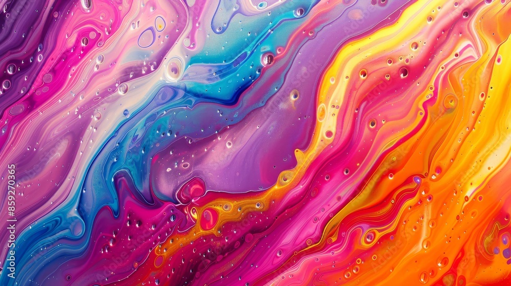 Abstract Swirls of Vibrant Colors Abstract Swirls of Vibrant Colors