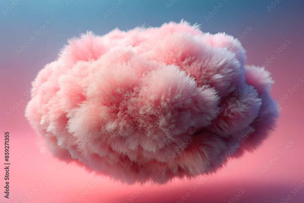 Pink Fluffy Cloud Against A Pink And Blue Gradient Background Pink Fluffy Cloud Against A Pink And Blue Gradient Background