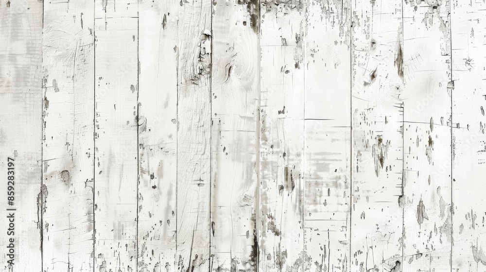 Whitewashed Wooden Planks, Distressed Texture Whitewashed Wooden Planks, Distressed Texture