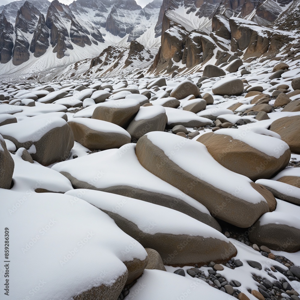 Obraz premium Frozen Expanse: A Winter Wonderland