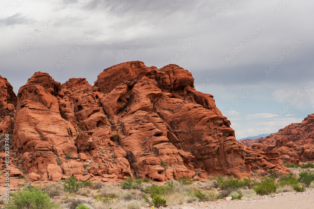 Valley of Fire landscape Moapa Valley Nevada Valley of Fire landscape Moapa Valley Nevada