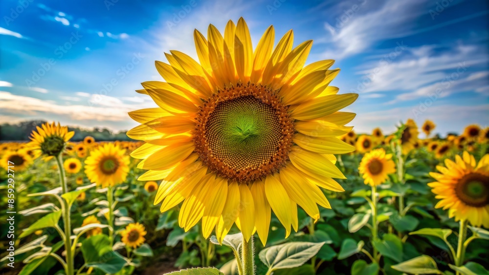 A bright yellow sunflower standing tall with petals<|start_header_id|><|start_header_id|> A bright yellow sunflower standing tall with petals<|start_header_id|><|start_header_id|>