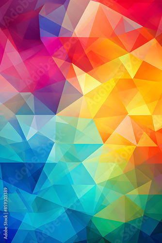 Enthralling Play of Abstract Geometric Shapes and Dazzling Colors: A Journey into Imagination