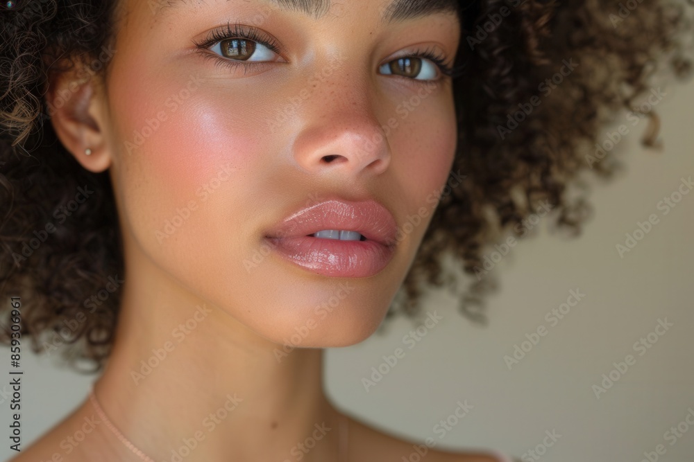 close up portrait of a woman close up portrait of a woman