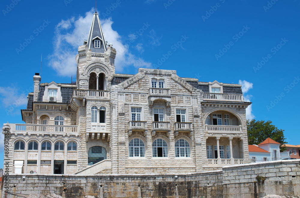 Obraz premium The Seixas Palace, is a historic mansion located in Cascais, Portugal. It was built at the end of the nineteenth century. It is currently owned by the municipality of Cascais.
