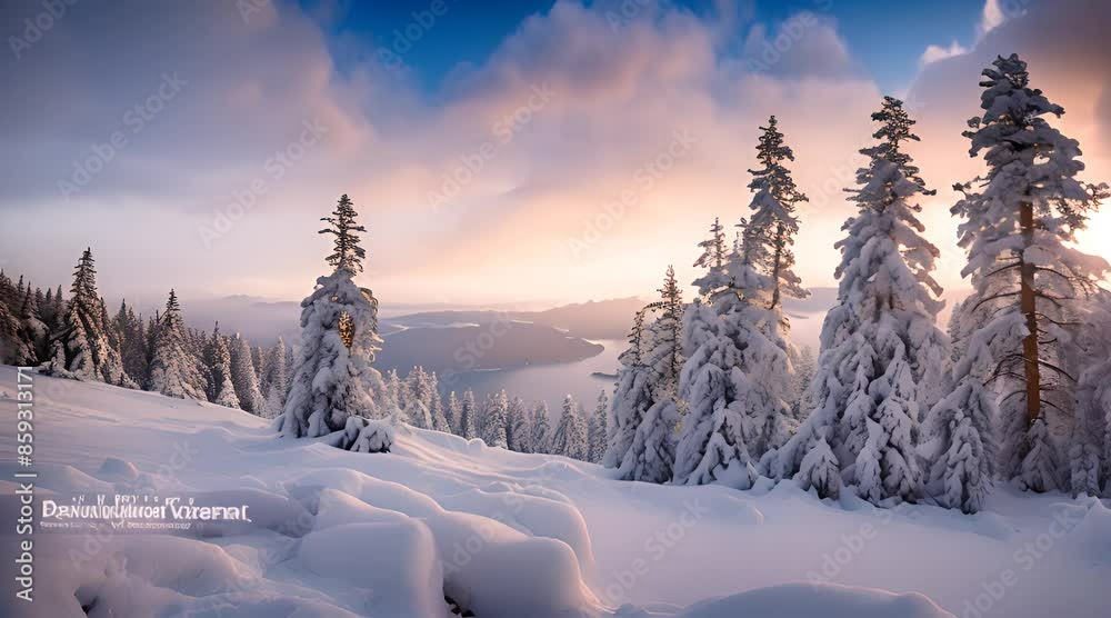 Arctic Norway Forest showing Snow-Covered Pine Trees, twilight hues, soft backlighting, low contrast ProLog, serene and tranquil, award-winning composition, delicate bokeh effec Arctic Norway Forest showing Snow-Covered Pine Trees, twilight hues, soft backlighting, low contrast ProLog, serene and tranquil, award-winning composition, delicate bokeh effec