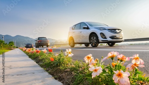 Buy second-hand auto or rent a car concept, Close-up hand of used car agent giving an auto key to client