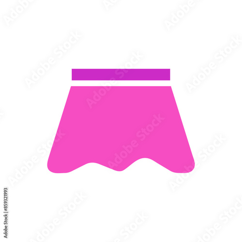 Beauty cloth icon solid color pink