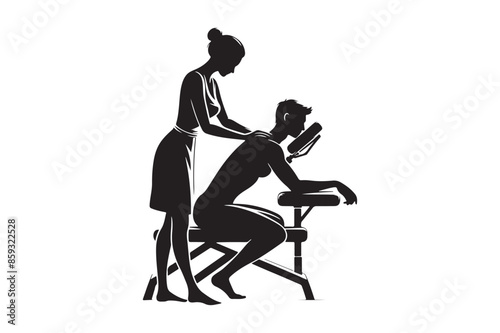 massage therapy silhouette