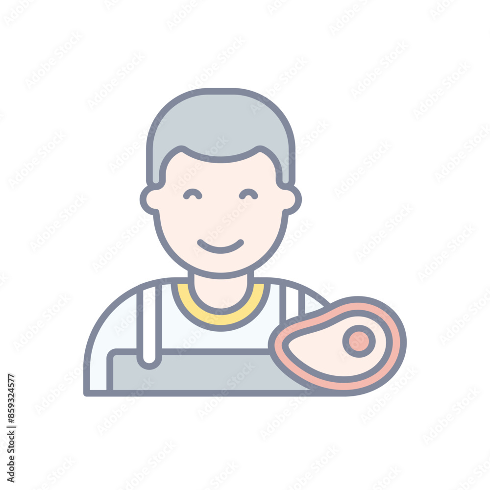 Butcher vector icon Butcher vector icon
