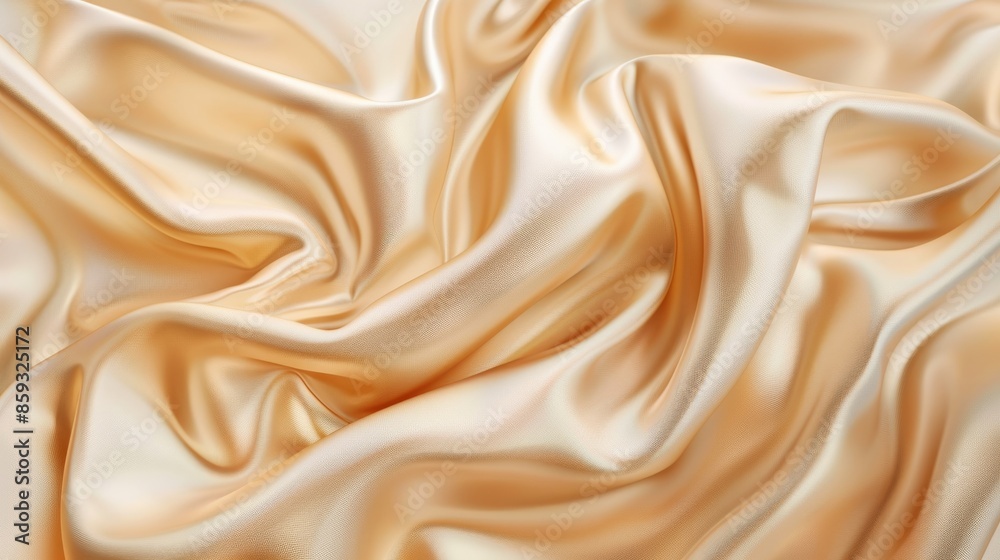Obraz premium Abstract Background of Golden Silk Fabric