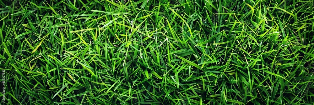 Vibrant green grass texture for refreshing photo background, ideal for naturalistic themes